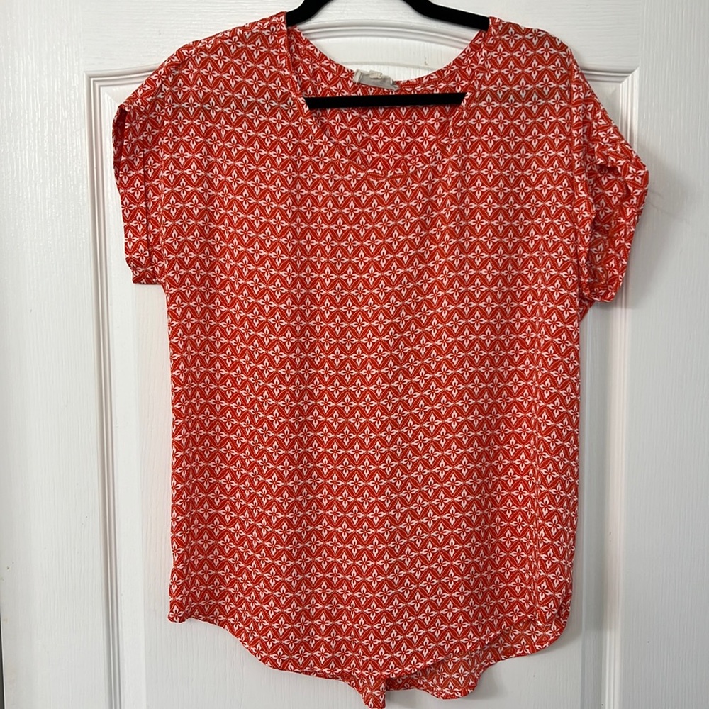 Orange blouse